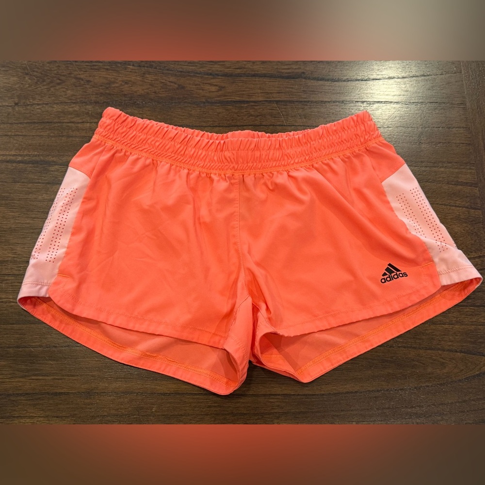 Adidas Women’s Size M Athletic Shorts Elastic Waist Breathable Logo Sport